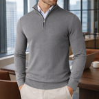 Luxe Half-Zip Heren Pullover – Tijdloze Stijl & Dagelijks Comfort