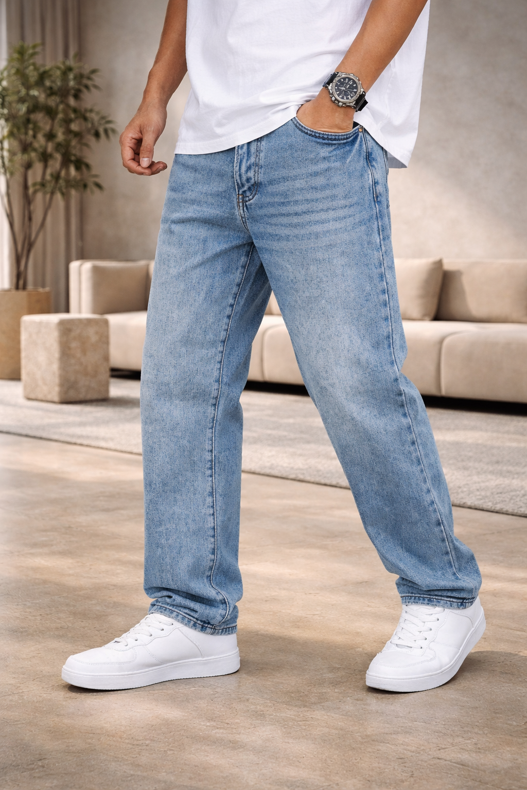 ALVOR IRON STRAIGHT DENIM JEANS